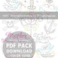 TATTOO YOUR TOWELS - 3 Themes Embroidery Patterns