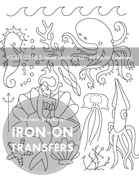 Under The Sea Mermaid Sublime Stitching Embroidery Patterns Iron