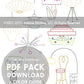 BEST FRIENDS - 3 Themes Embroidery Patterns