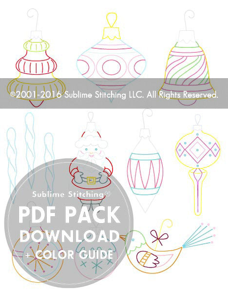 VINTAGE ORNAMENTS - 3 Themes Embroidery Patterns