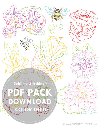 LITTLE BLOOMS - 1 Theme Embroidery Patterns