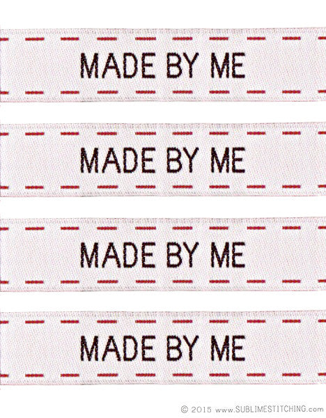 Sew Happy Woven Label Set – Sewing Illustration